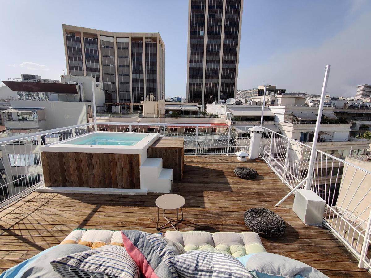 Unique Solar Penthouse With Jacuzzi And Sauna In Central Atény Exteriér fotografie